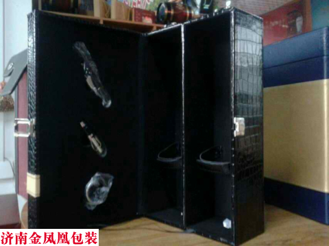 红酒皮盒 贴牌石头纹 红酒皮盒 贴牌石头纹 皮盒 红酒包装盒