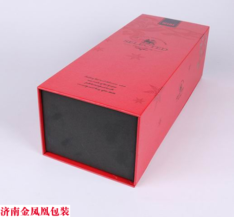 红色单支纸盒 红色单支纸盒 红酒包装盒