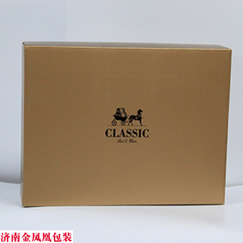 淡金双支纸盒 红酒包装盒