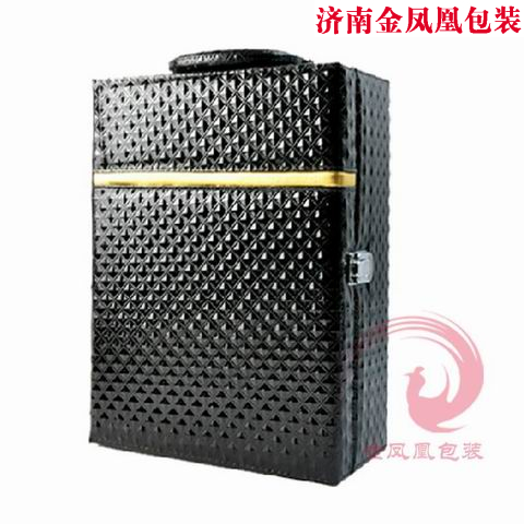 钻石纹红酒盒