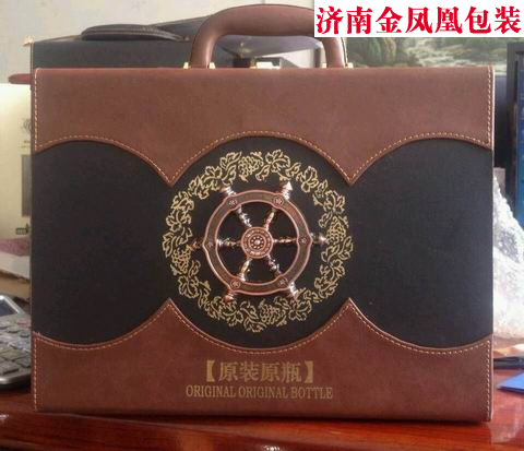 红酒皮盒船舵双支