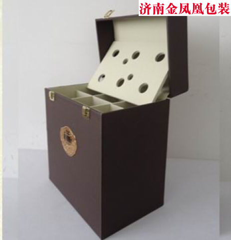 红酒皮盒六只
